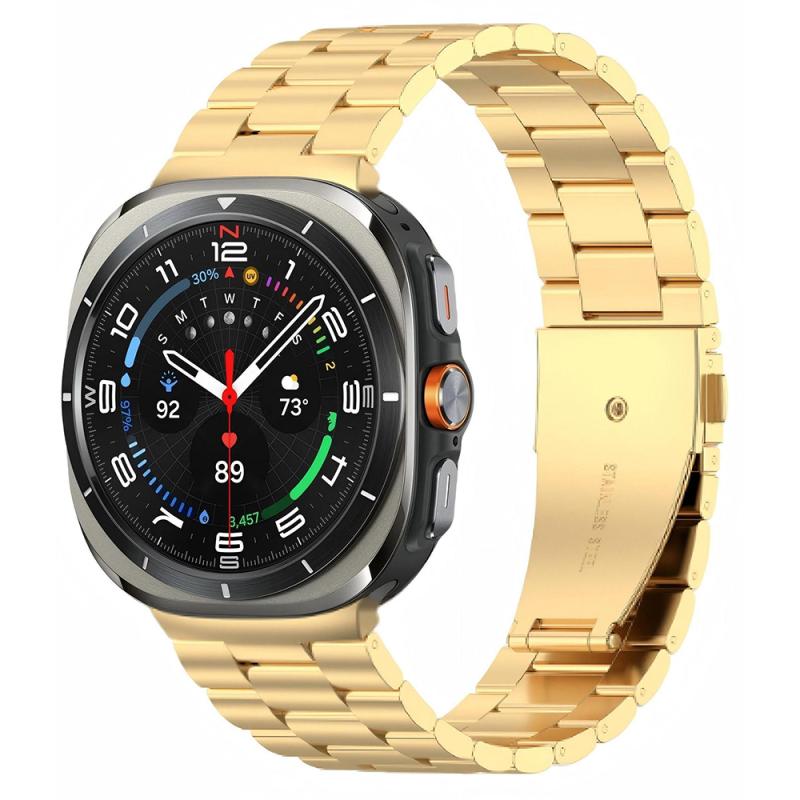 ​​Galaxy Uyumlu Watch 8 Zore KRD-04 Metal Kordon-Gold