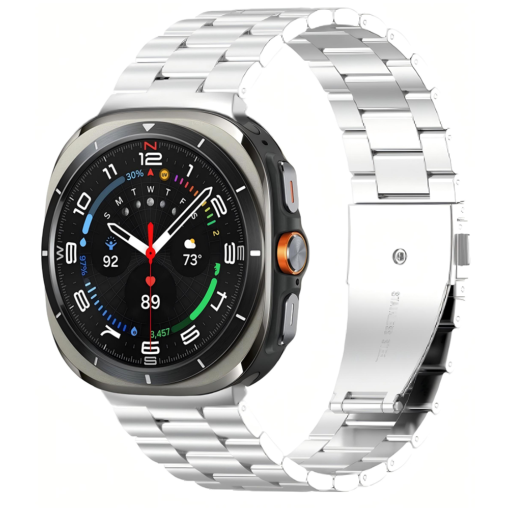 ​​Galaxy Uyumlu Watch 8 Zore KRD-04 Metal Kordon-Gümüş