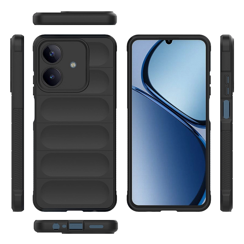 Realme C63 Kılıf Esnek TPU Oyuklu Arka Yüzey Tasarımlı Zore Etnik Silikon Kapak