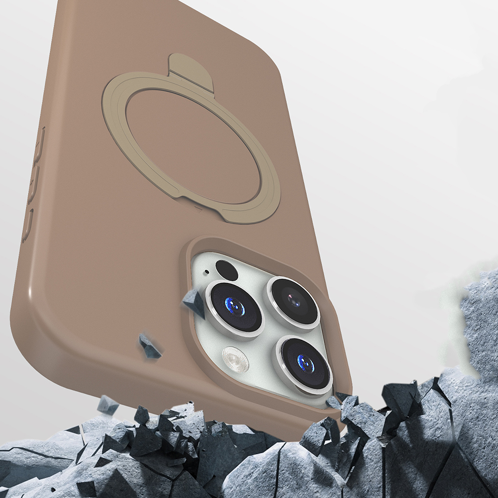 iPhone Uyumlu 16 Pro Max Kılıf M-safe Şarj Özellikli Standlı Zore Samara Kapak