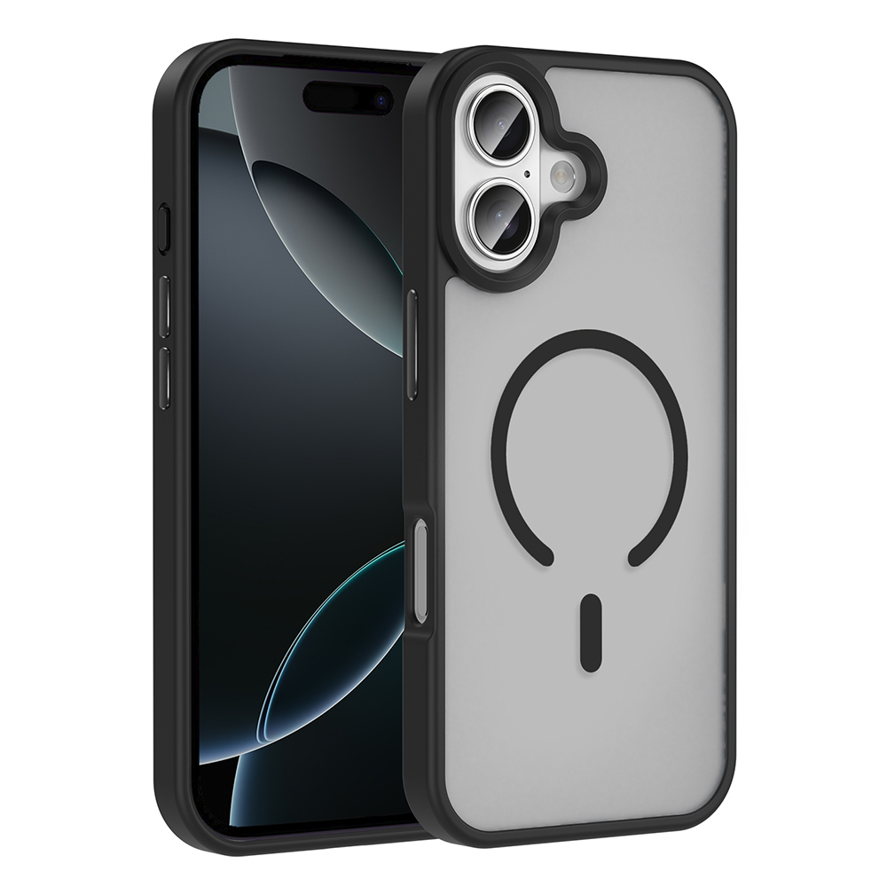 iPhone Uyumlu 17 Kılıf M-safe Şarj Özellikli Mat Arka Yüzey Zore Sio Kapak