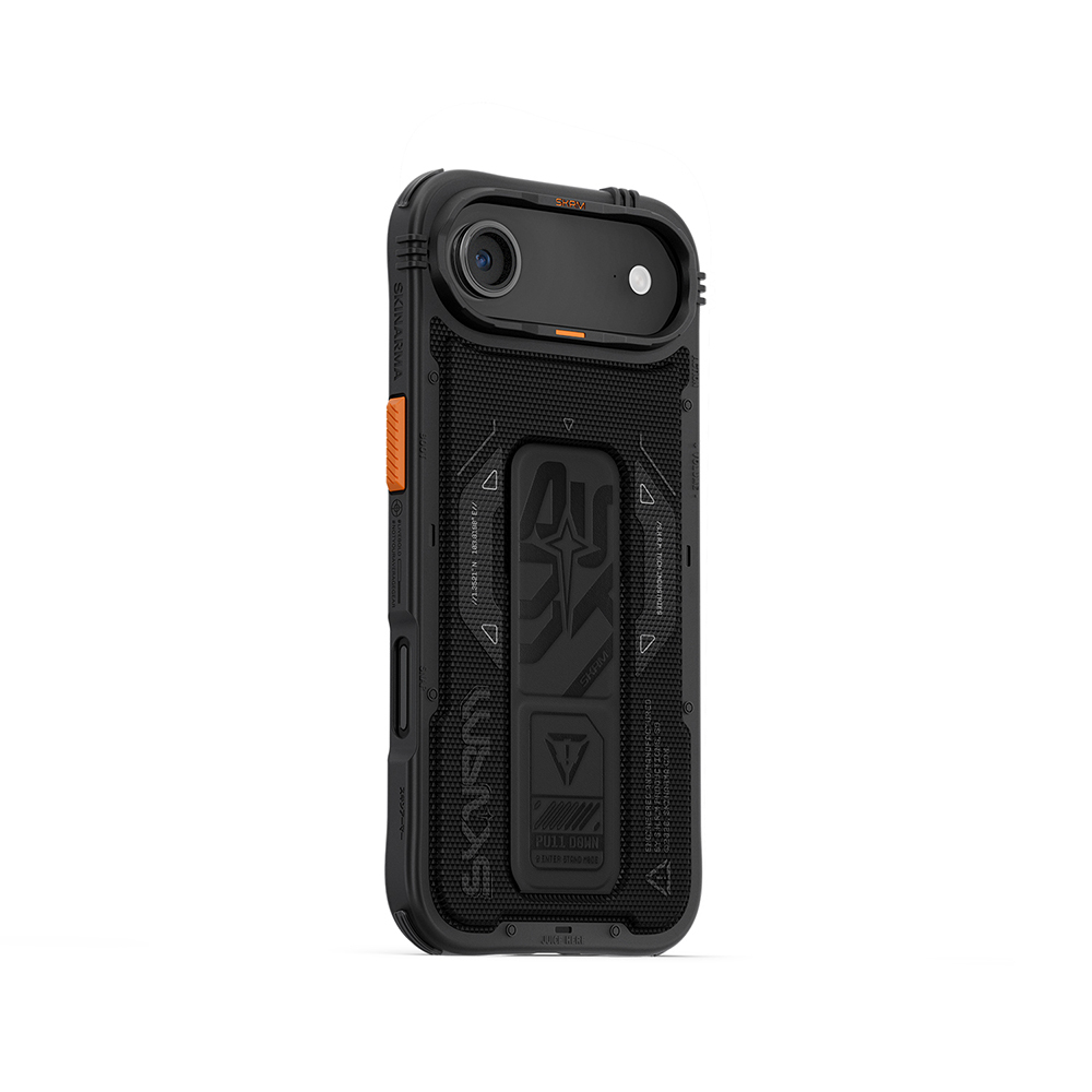 iPhone Uyumlu 17 Air Kılıf SkinArma M-safe Şarj Özellikli Airbag Tasarımlı Standlı Phantom Kapak