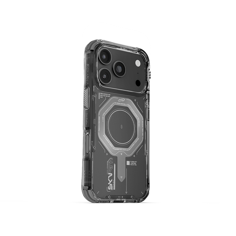 iPhone Uyumlu 17 Pro Max Kılıf SkinArma M-safe Şarj Özellikli Airbag Tasarımlı Magma Kapak