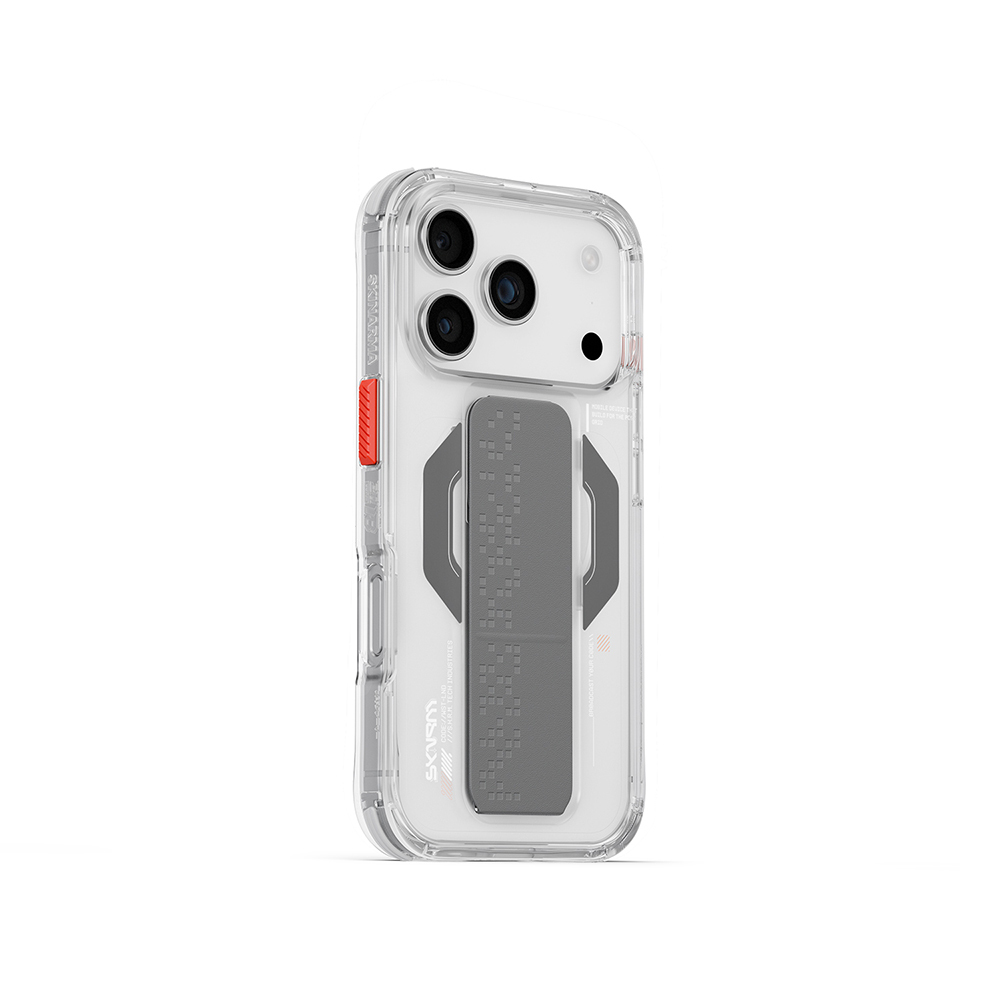 iPhone Uyumlu 17 Pro Kılıf M-Safe Şarj Özellikli Airbag Tasarımlı Standlı Skinarma Haxa Kapak