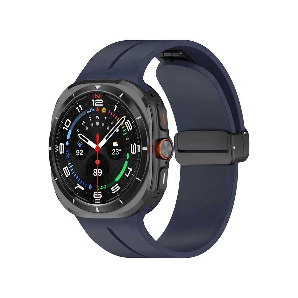 Galaxy Uyumlu Watch 8 40mm Zore KRD-84 22mm Silikon Kordon-Lacivert
