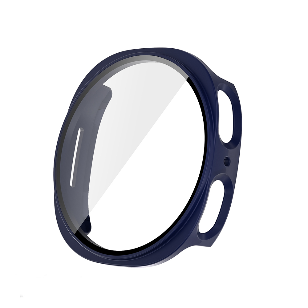 Galaxy Uyumlu Watch 8 40mm Sert PC Kasa ve Ekran Koruyucu Zore Watch Gard 38-Lacivert