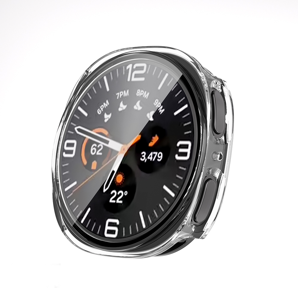 Galaxy Uyumlu Watch 8 40mm Sert PC Kasa ve Ekran Koruyucu Zore Watch Gard 38-Şeffaf