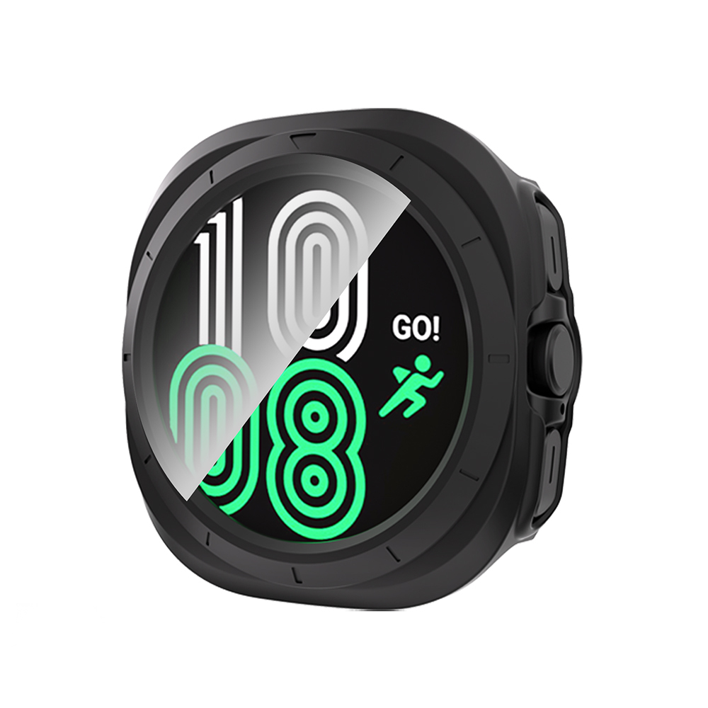 Galaxy Uyumlu Watch 8 Ultra Kasa ve Ekran Koruyucu Zore Watch Gard 40-Siyah