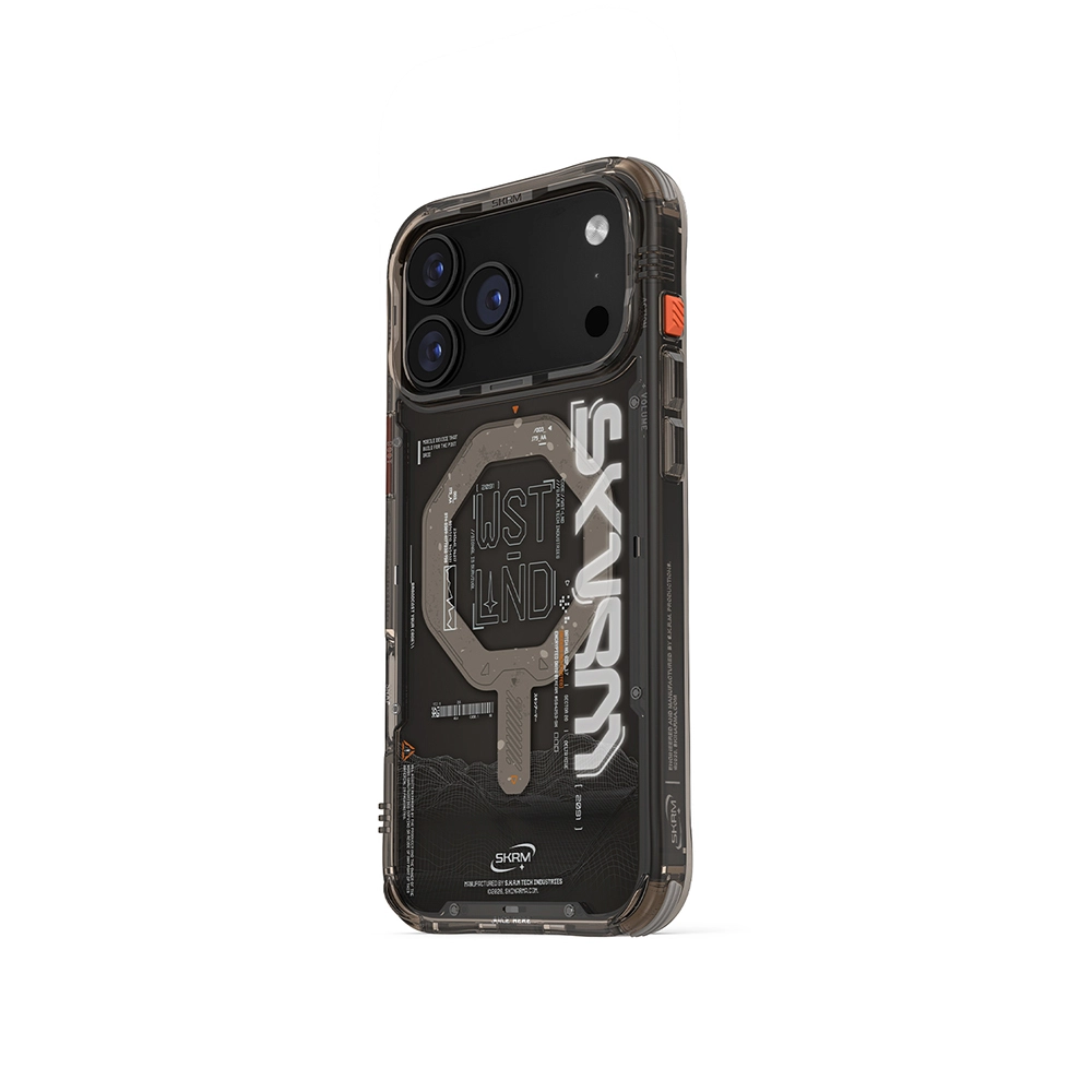 iPhone Uyumlu 17 Pro Max Kılıf M-safe Şarj Özellikli Yazı Desenli Airbag Tasarımlı Skinarma Sonix Kapak