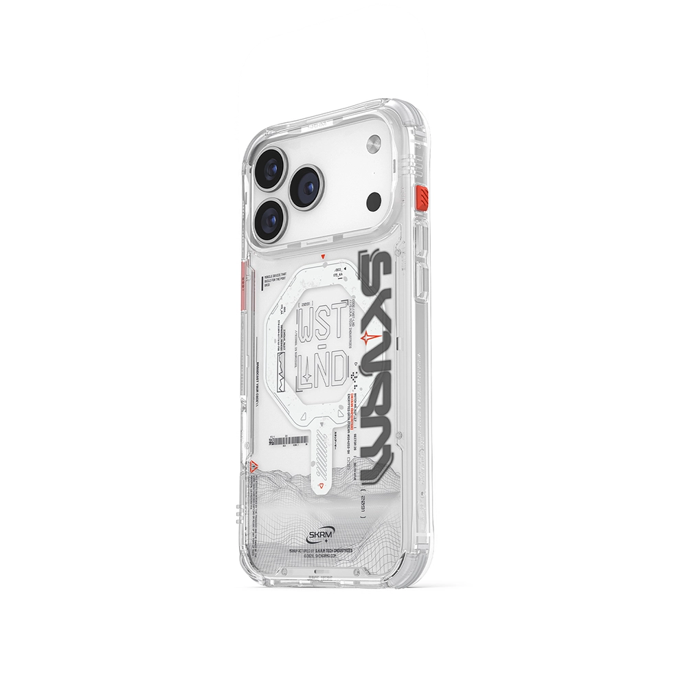 iPhone Uyumlu 17 Pro Max Kılıf M-safe Şarj Özellikli Yazı Desenli Airbag Tasarımlı Skinarma Sonix Kapak