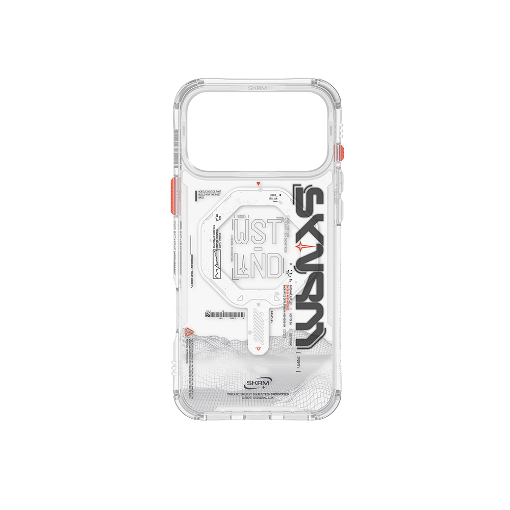 iPhone Uyumlu 17 Pro Max Kılıf M-safe Şarj Özellikli Yazı Desenli Airbag Tasarımlı Skinarma Sonix Kapak