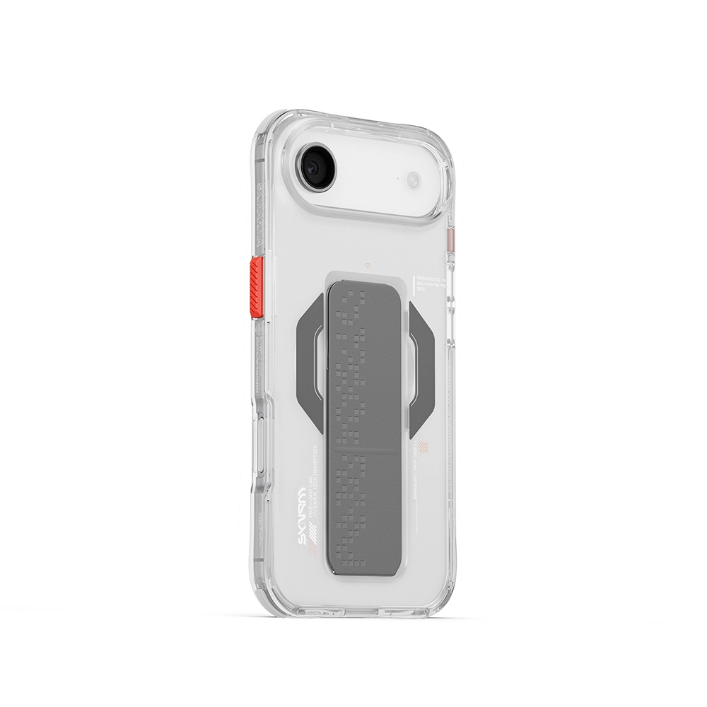 iPhone Uyumlu 17 Air Kılıf M-Safe Şarj Özellikli Airbag Tasarımlı Standlı Skinarma Haxa Kapak