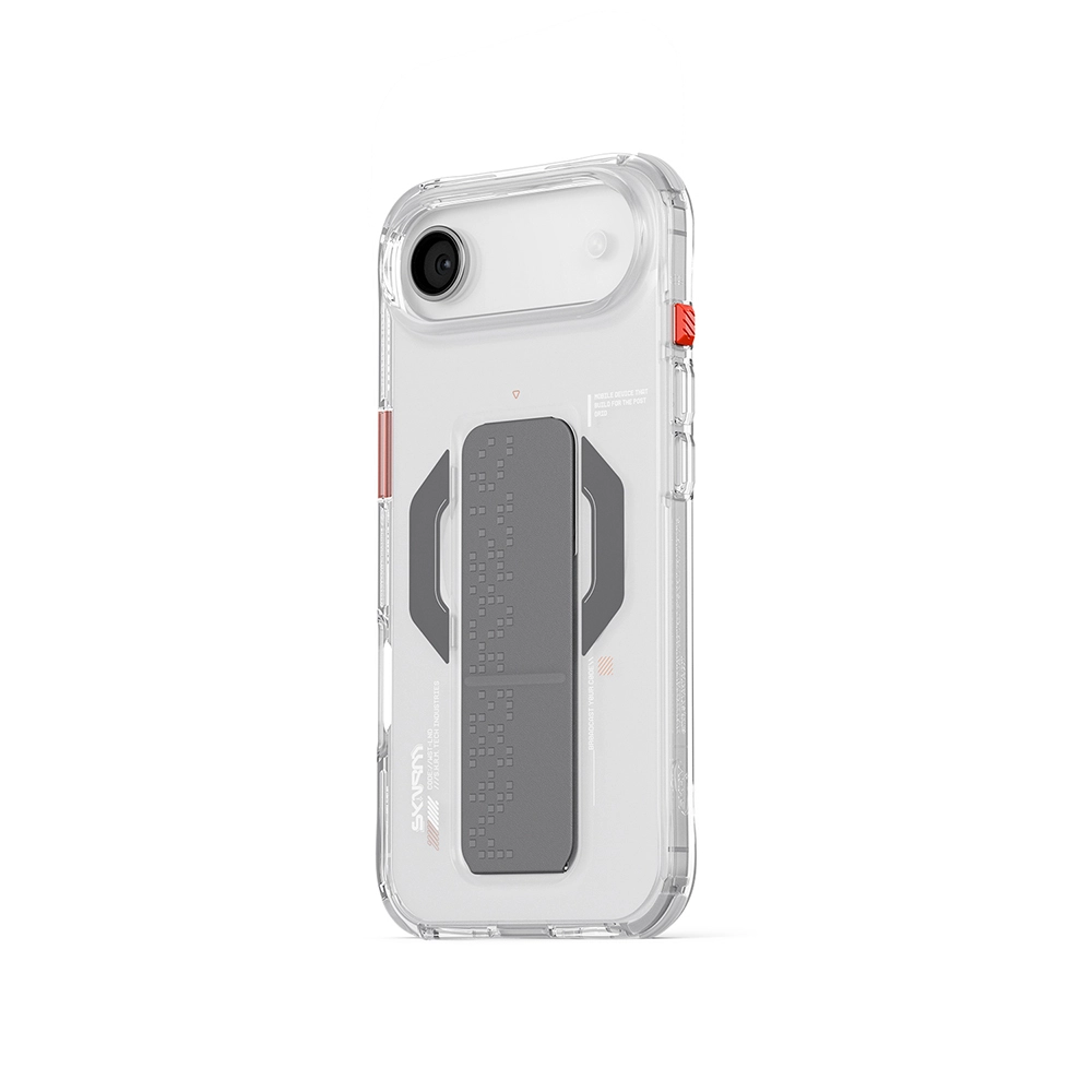 iPhone Uyumlu 17 Air Kılıf M-Safe Şarj Özellikli Airbag Tasarımlı Standlı Skinarma Haxa Kapak
