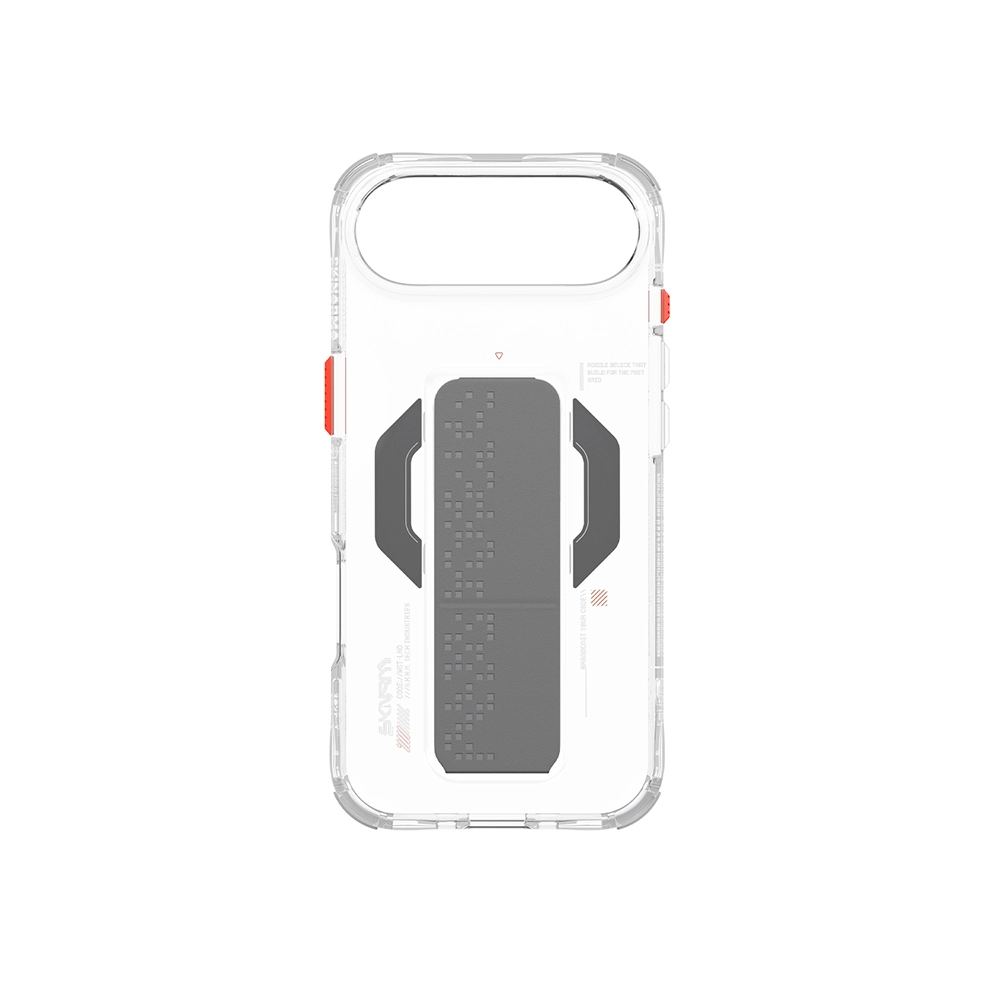iPhone Uyumlu 17 Air Kılıf M-Safe Şarj Özellikli Airbag Tasarımlı Standlı Skinarma Haxa Kapak