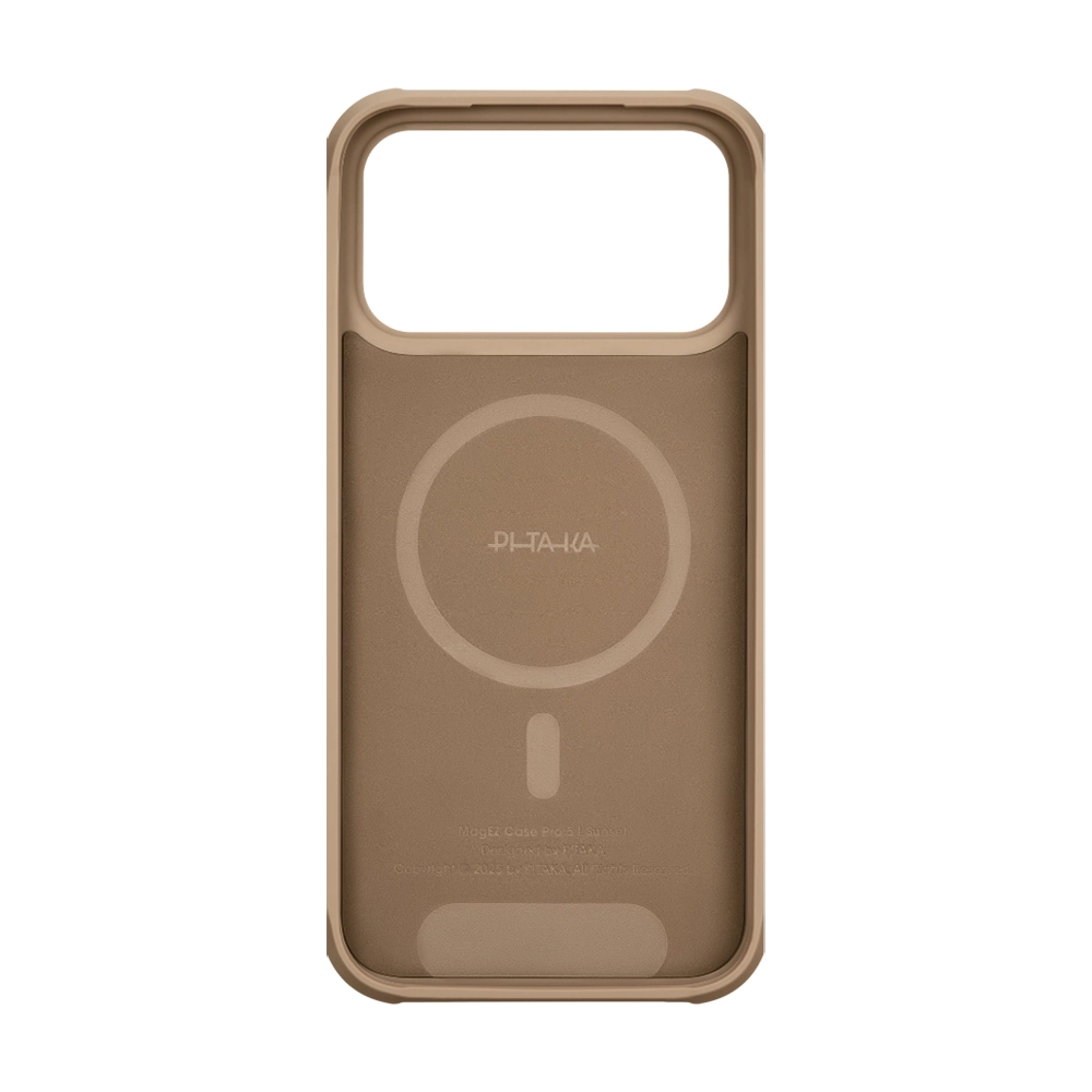 iPhone Uyumlu 17 Pro Max Kılıf M-safe Şarj Özellikli Pitaka Tactile Woven Sunset-Moonrise Aramid Pro Guard Serisi Karbon Kapak