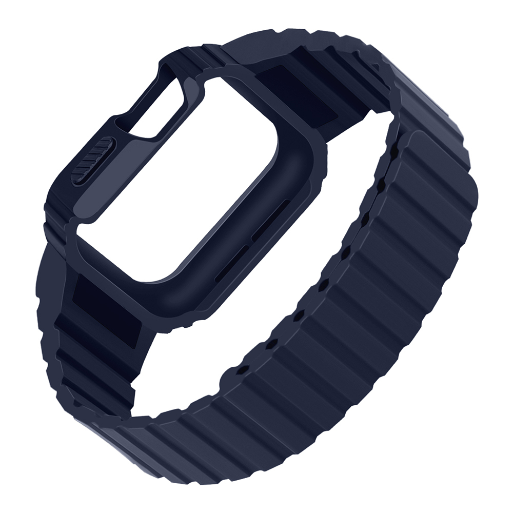 Watch Ultra 49mm Zore KRD-142 Airbag Tasarımlı Kasa Koruyuculu Silikon Kordon
