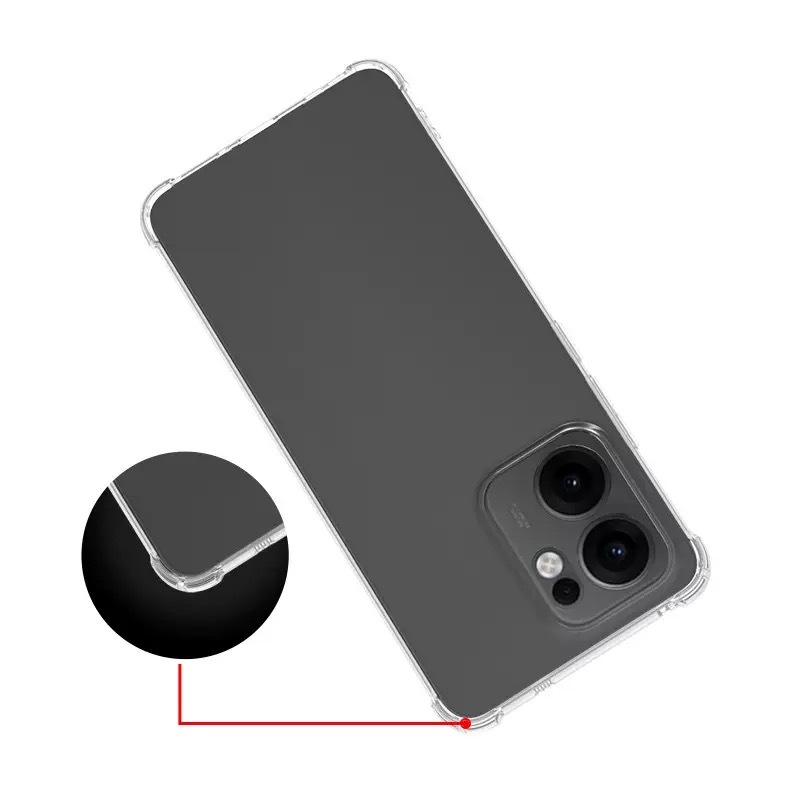 Oppo Reno 14F 5G Kılıf Zore 2mm Anti Shock Silikon