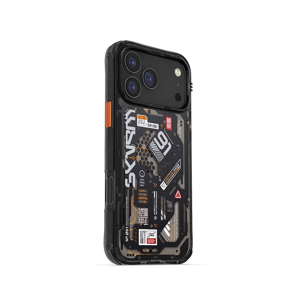 iPhone Uyumlu 17 Pro Max Kılıf Desenli Airbag Tasarımlı Skinarma Spectra Kapak