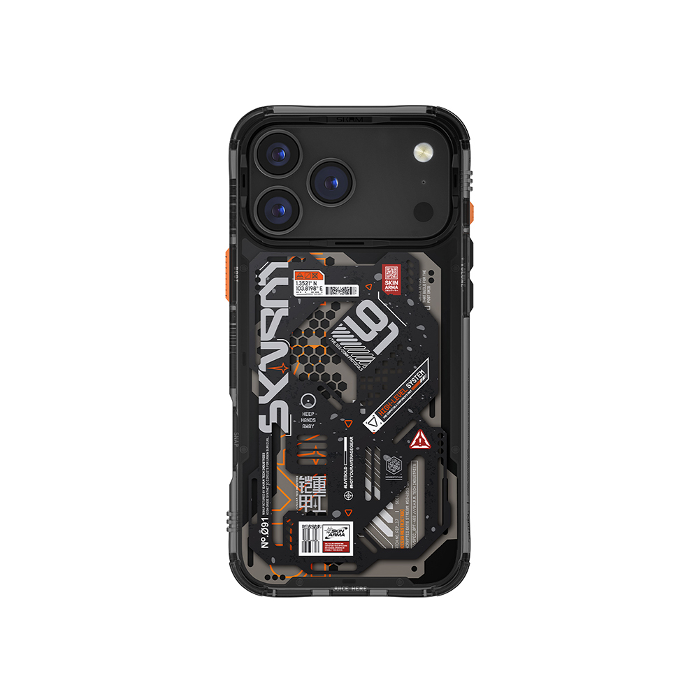 iPhone Uyumlu 17 Pro Max Kılıf Desenli Airbag Tasarımlı Skinarma Spectra Kapak