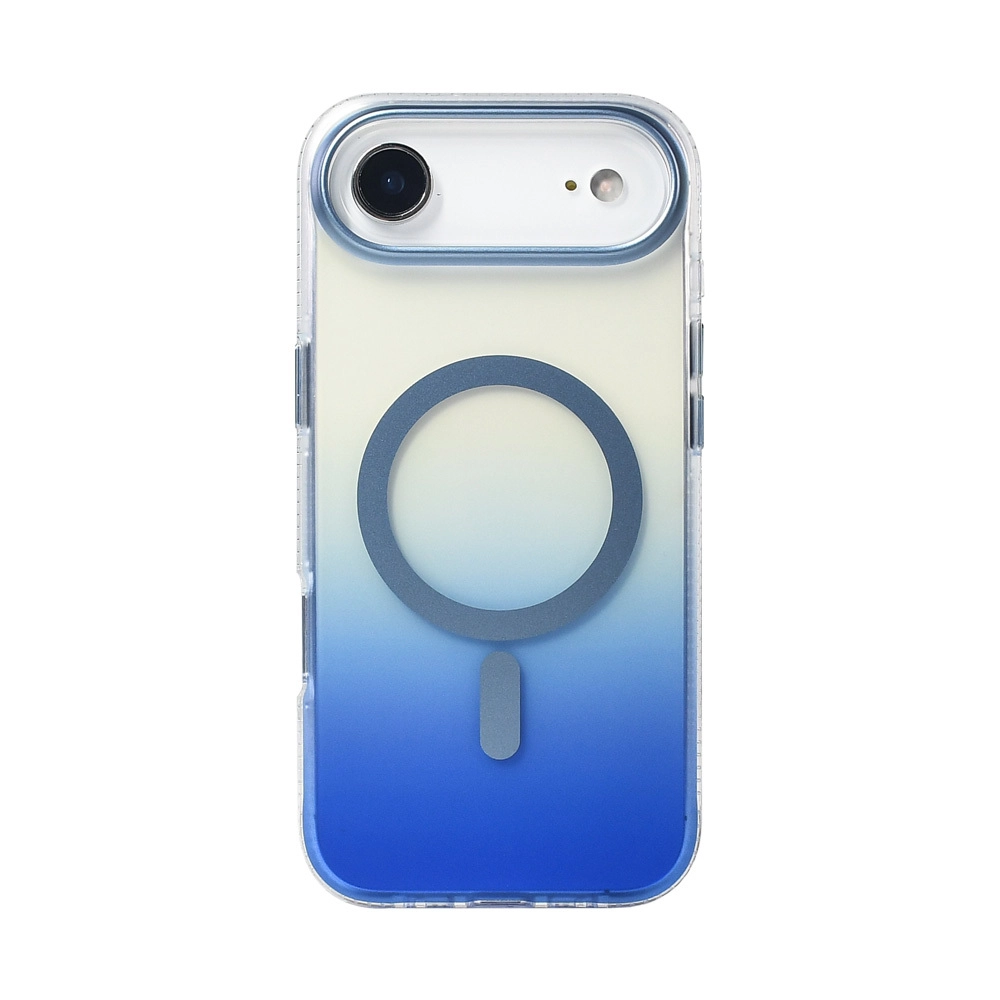 iPhone Uyumlu 17 Air Kılıf M-safe Şarj Özellikli Transparan Renk Geçişli Zore Toros Kapak