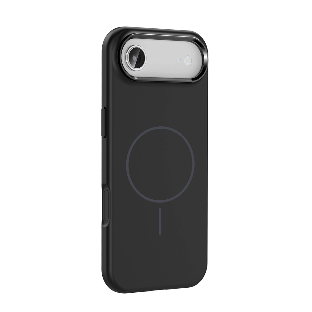 iPhone Uyumlu 17 Air Kılıf M-Safe Şarj Özellikli Metal Kamera Çerçeveli Zore Edi Silikon Kapak