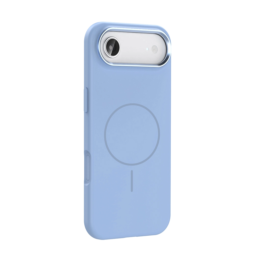 iPhone Uyumlu 17 Air Kılıf M-Safe Şarj Özellikli Metal Kamera Çerçeveli Zore Edi Silikon Kapak