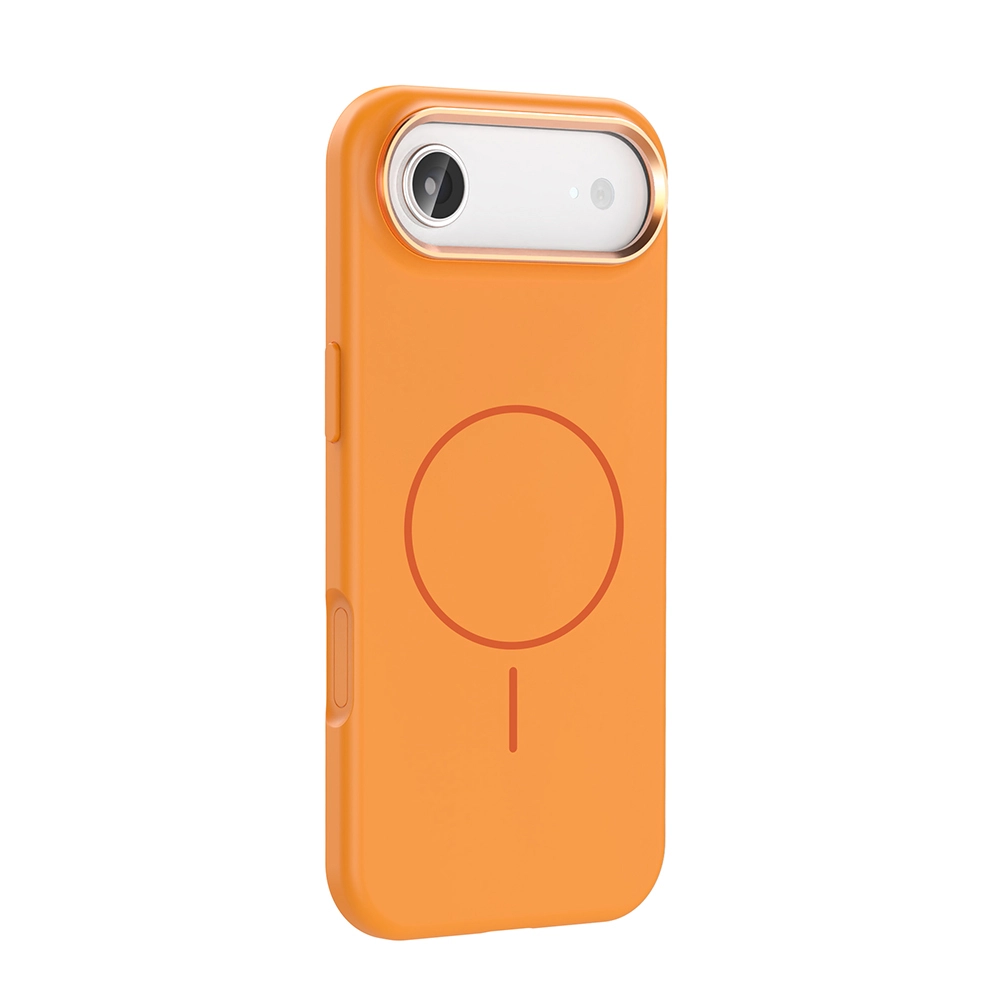 iPhone Uyumlu 17 Air Kılıf M-Safe Şarj Özellikli Metal Kamera Çerçeveli Zore Edi Silikon Kapak