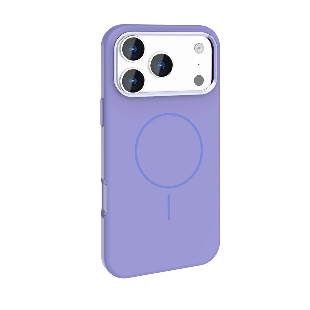 iPhone Uyumlu 17 Pro Kılıf M-Safe Şarj Özellikli Metal Kamera Çerçeveli Zore Edi Silikon Kapak