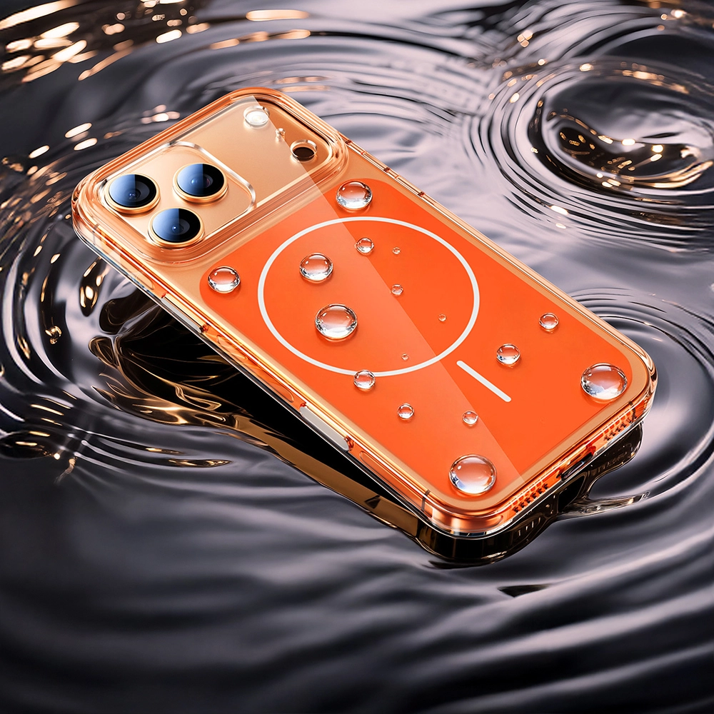 iPhone Uyumlu 17 Pro Kılıf Zore M-safe Şarj Özellikli Şeffaf Kamera Kontrol Butonlu Lugano Kapak