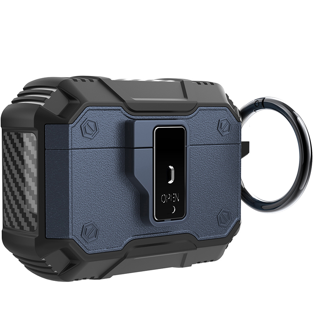 Airpods Uyumlu Pro 3 Kılıf Zore Airbag 27 Silikon-Mavi