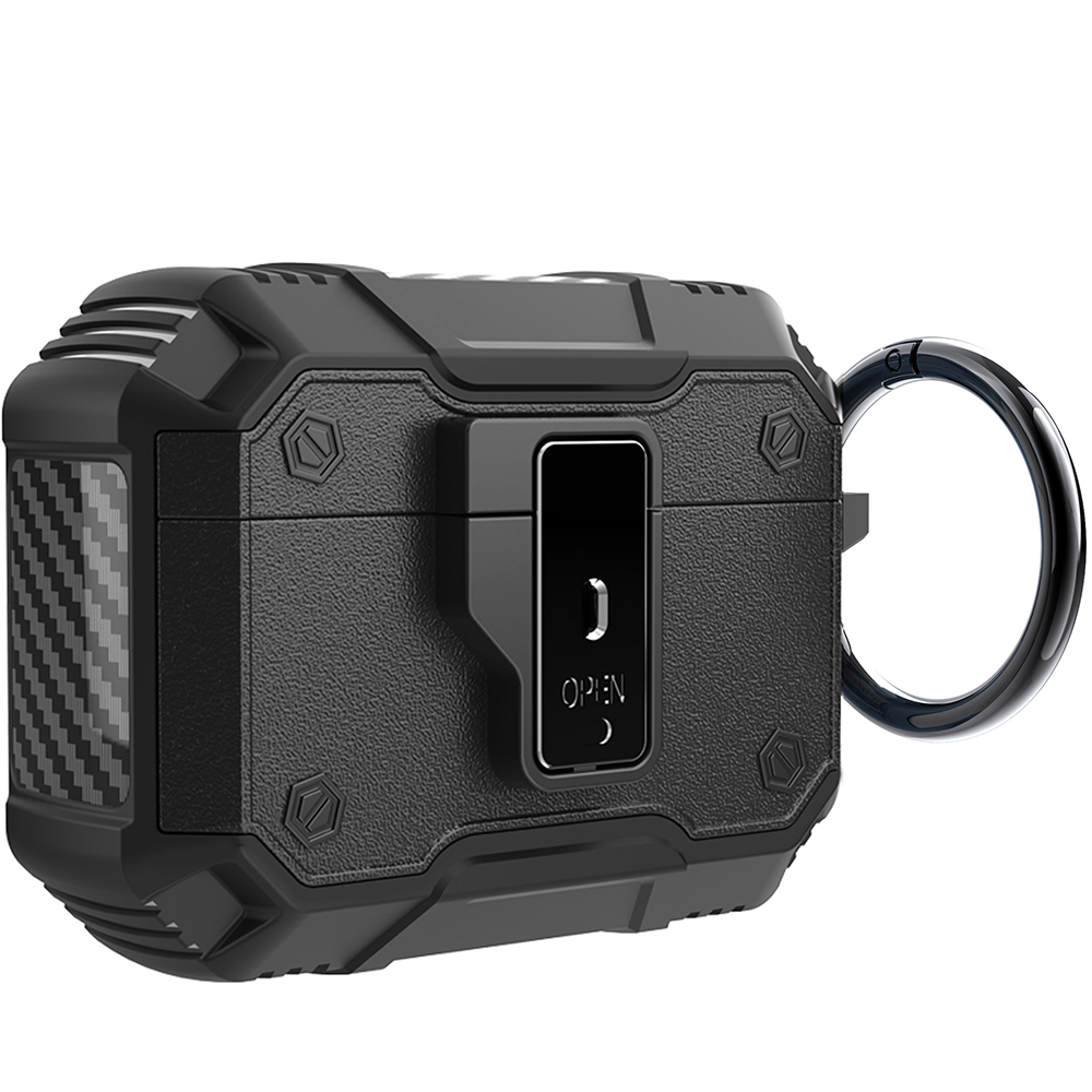 Airpods Uyumlu Pro 3 Kılıf Zore Airbag 27 Silikon-Siyah