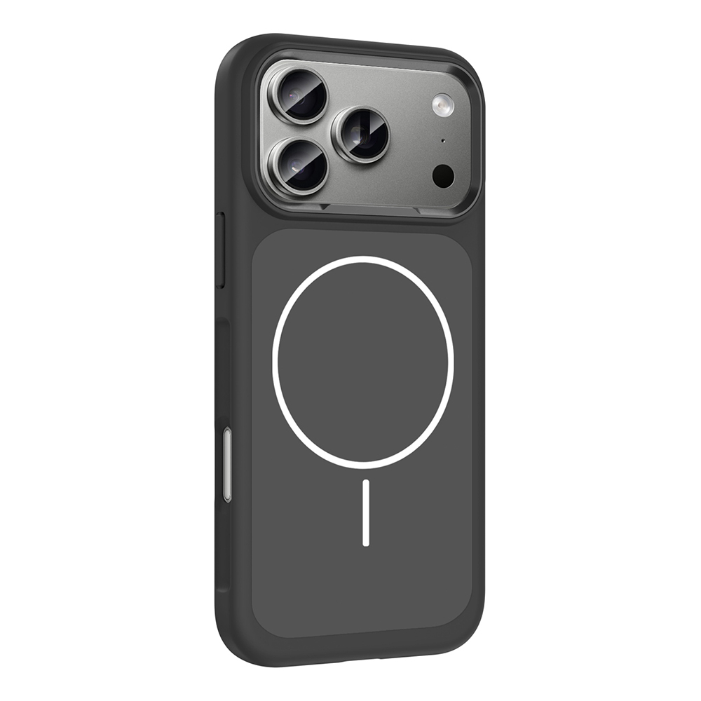 iPhone Uyumlu 17 Pro Kılıf M-Safe Şarj Özellikli Metal Kamera Çerçeveli Zore Sanremo Silikon Kapak
