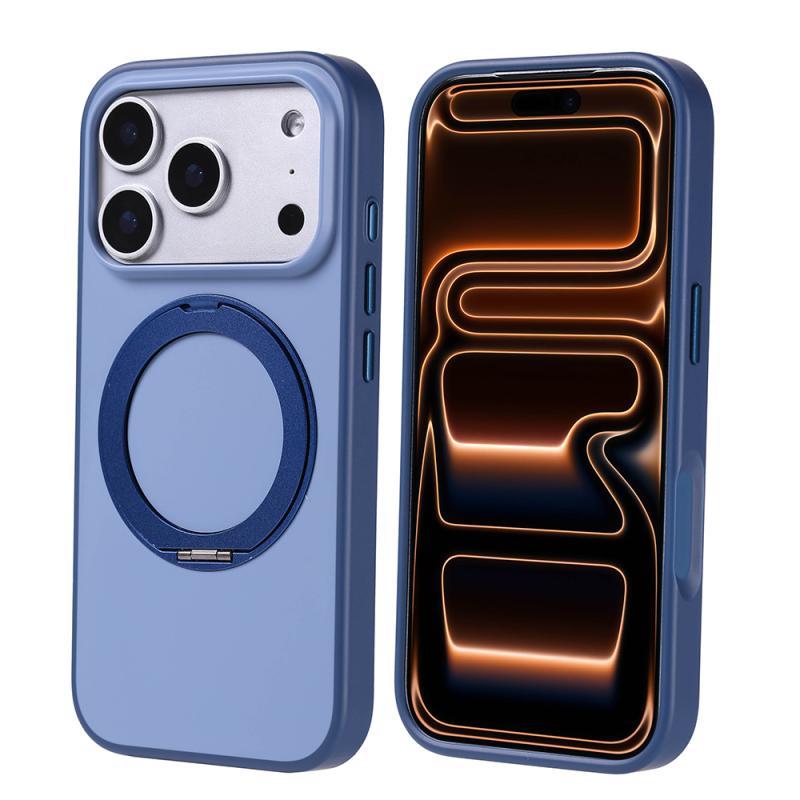 iPhone Uyumlu 17 Pro Kılıf M-Safe Şarj Özellikli Standlı Zore Proton Silikon Kapak