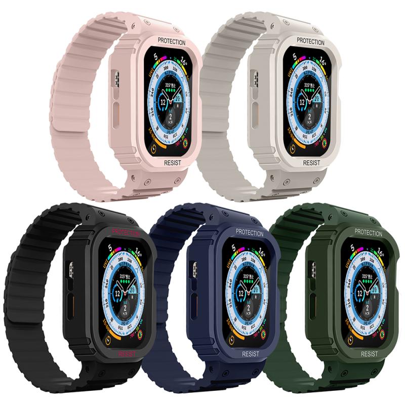 Watch 38mm Zore KRD-142 Airbag Tasarımlı Kasa Koruyuculu Silikon Kordon