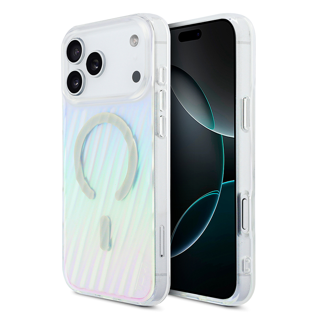 iPhone Uyumlu 17 Pro Max Kılıf TUMI Orjinal Lisanslı M-safe Şarj Özellikli Transparan Kapak-Colorful