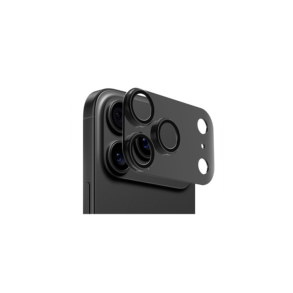 iPhone Uyumlu 17 Pro Max Zore CL-20 Kamera Lens Koruyucu-Siyah