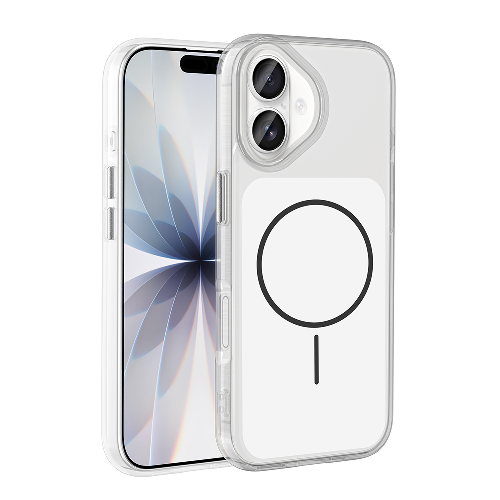 iPhone Uyumlu 17 Kılıf Metal Buton Tasarımlı Zore İkonik Sert Silikon Kapak