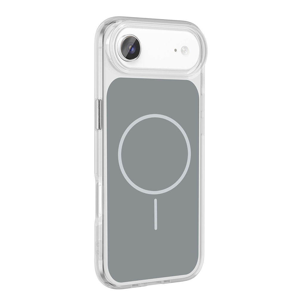 iPhone Uyumlu 17 Air Kılıf Metal Buton Tasarımlı Zore İkonik Sert Silikon Kapak