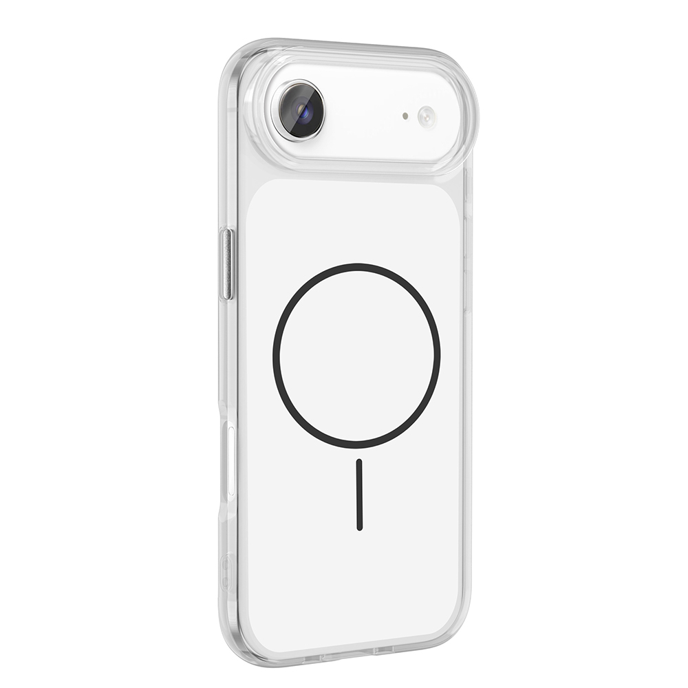 iPhone Uyumlu 17 Air Kılıf Metal Buton Tasarımlı Zore İkonik Sert Silikon Kapak