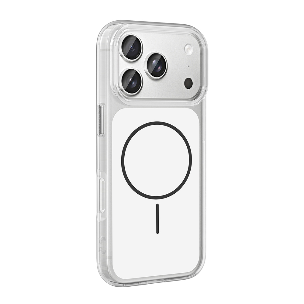 iPhone Uyumlu 17 Pro Kılıf Metal Buton Tasarımlı Zore İkonik Sert Silikon Kapak
