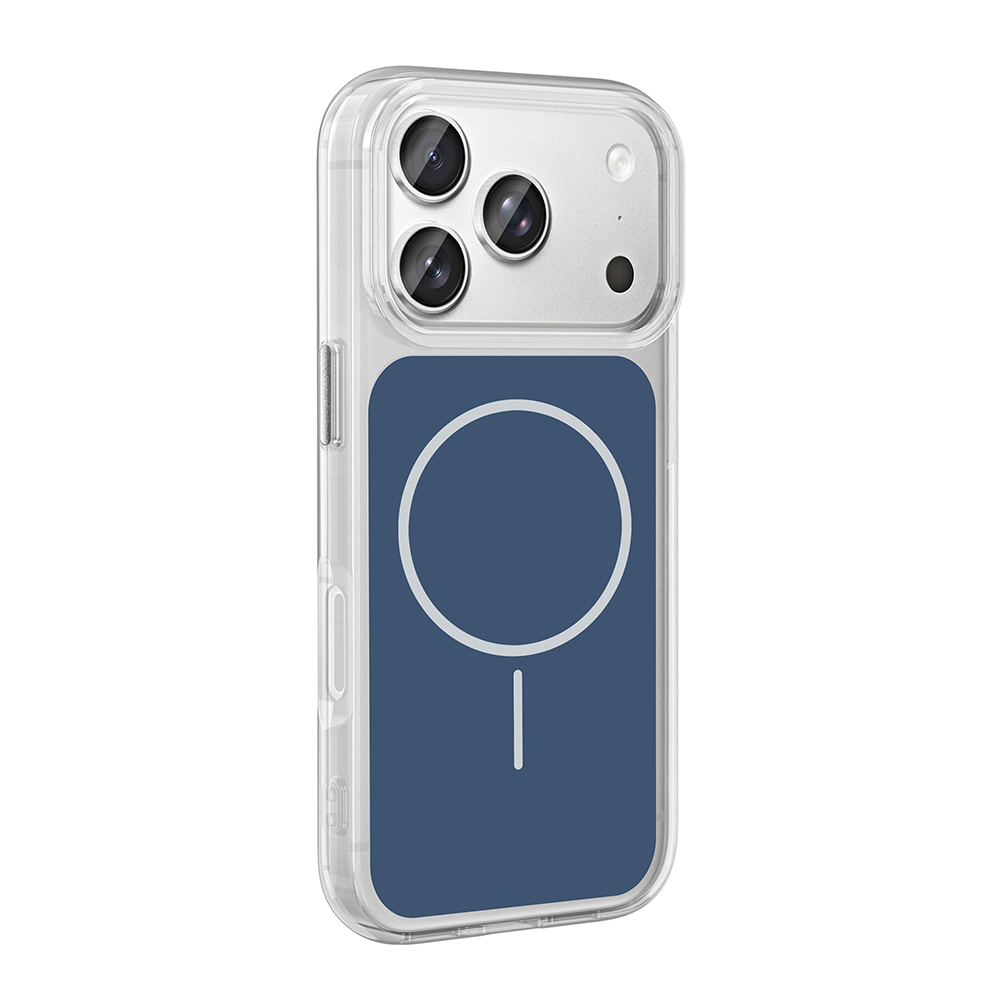 iPhone Uyumlu 17 Pro Kılıf Metal Buton Tasarımlı Zore İkonik Sert Silikon Kapak