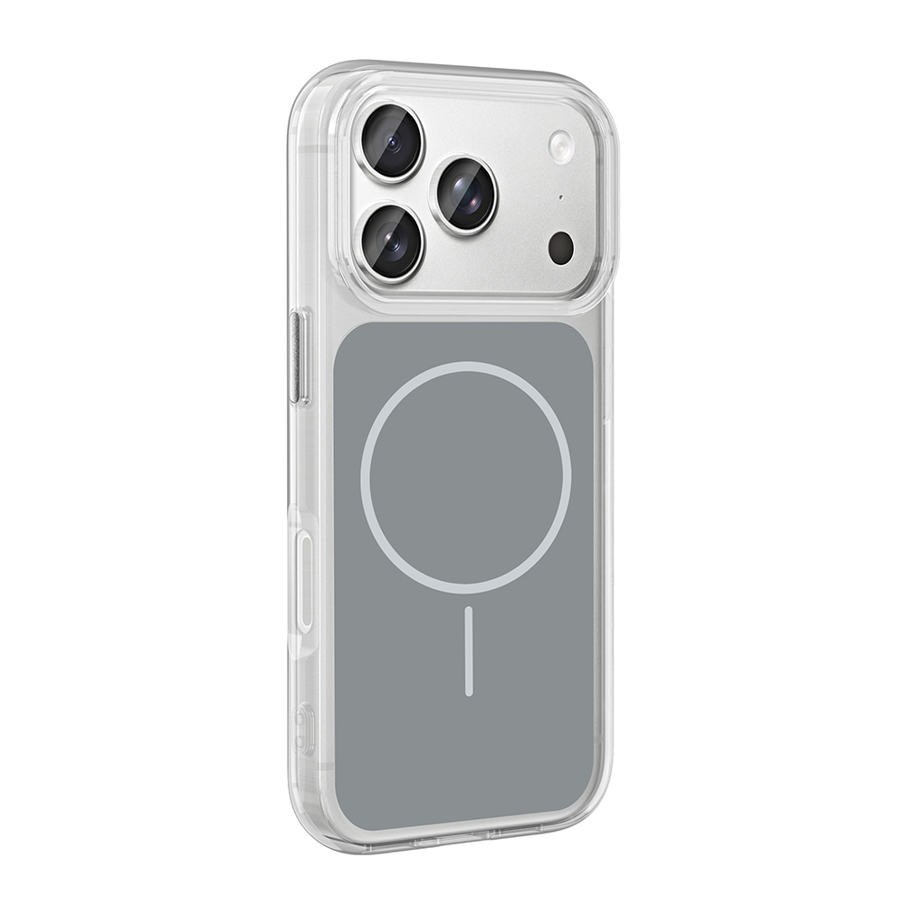 iPhone Uyumlu 17 Pro Max Kılıf Metal Buton Tasarımlı Zore İkonik Sert Silikon Kapak