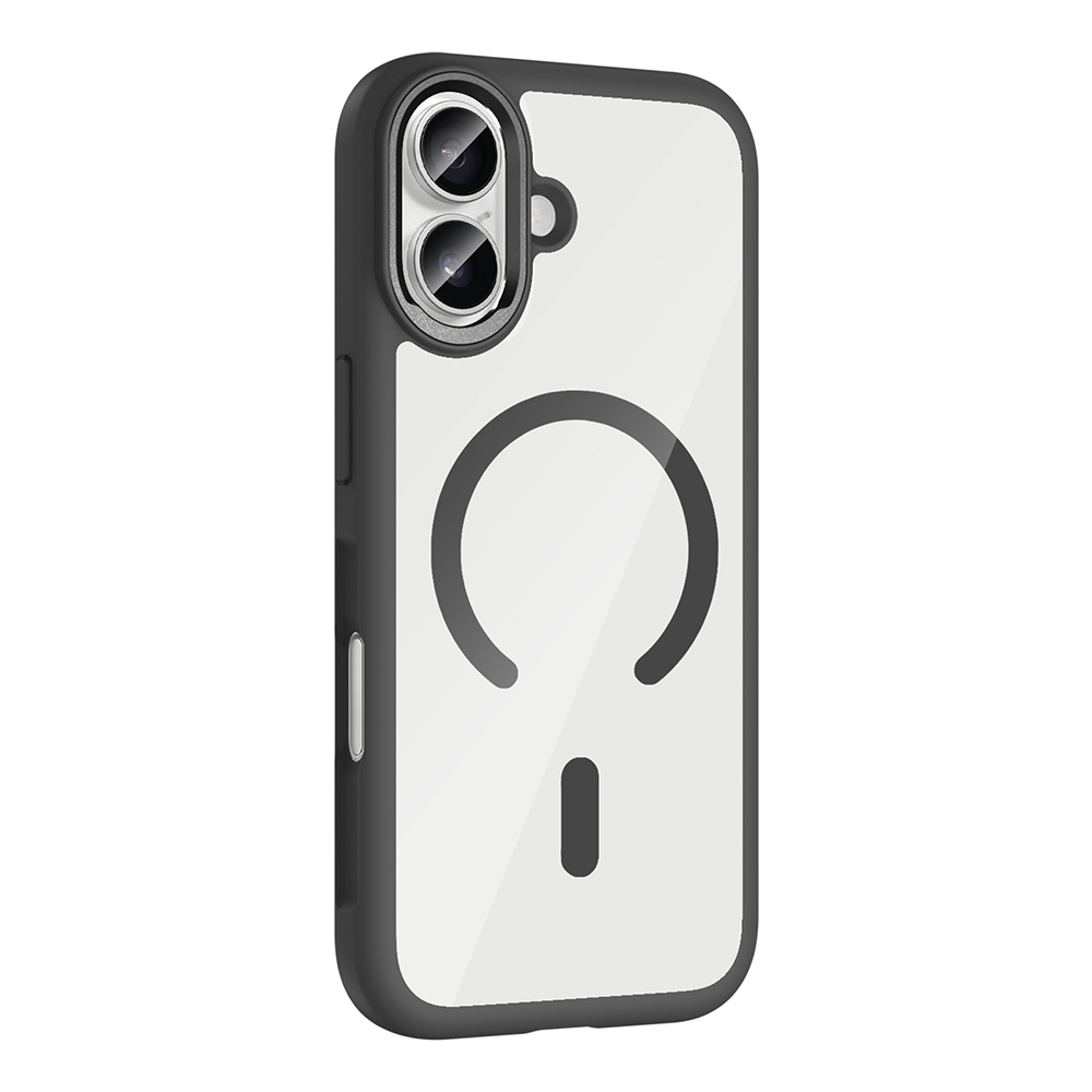 iPhone Uyumlu 17 Kılıf M-Safe Şarj Özellikli Metal Kamera Çerçeveli Zore Tiko Kapak