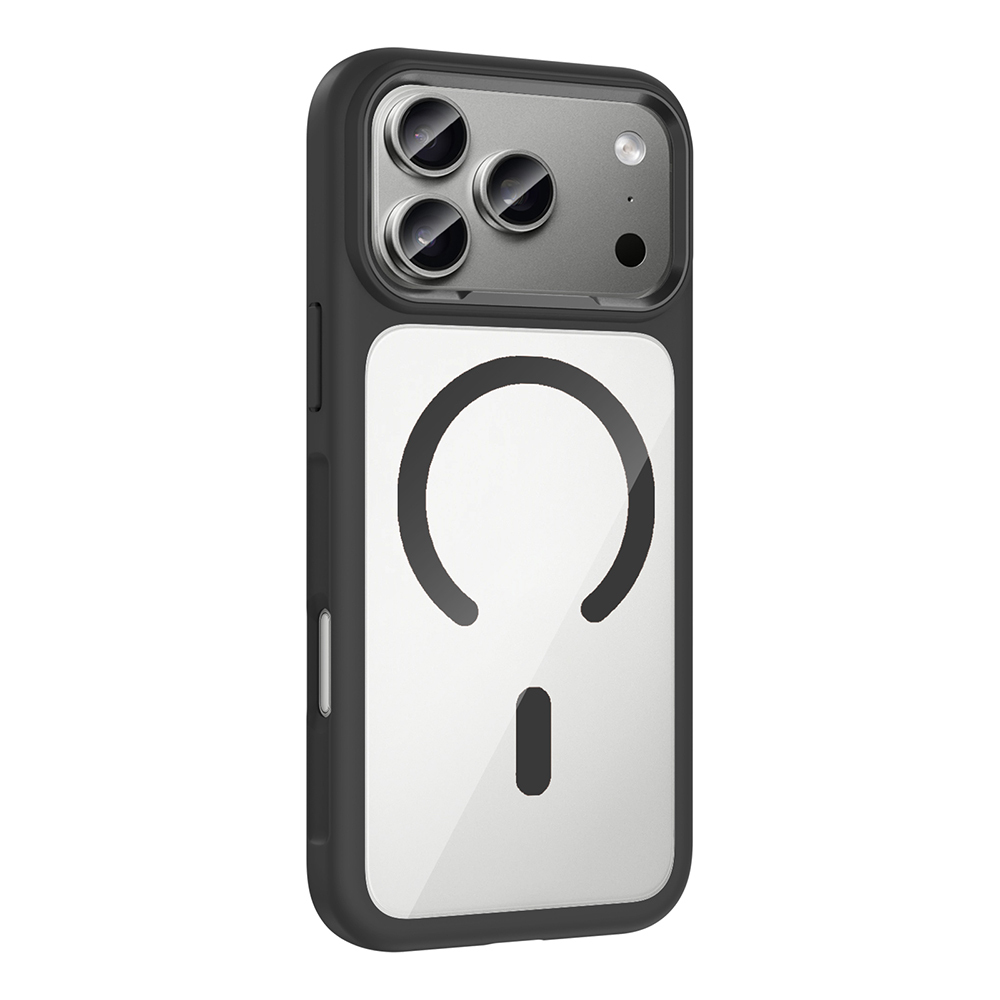 iPhone Uyumlu 17 Pro Kılıf M-Safe Şarj Özellikli Metal Kamera Çerçeveli Zore Tiko Kapak