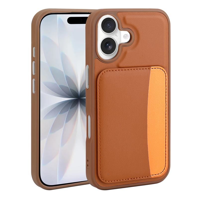 iPhone Uyumlu 17 Kılıf Kartlıklı Zore X-Kart Silikon Kapak