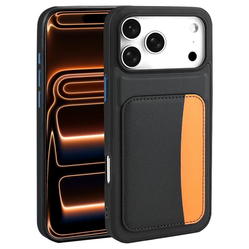 iPhone Uyumlu 17 Pro Max Kılıf Kartlıklı Zore X-Kart Silikon Kapak
