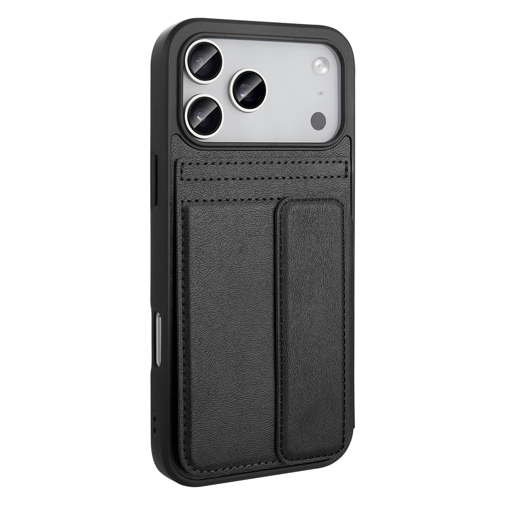 iPhone Uyumlu 17 Pro Kılıf PU Deri Kartlıklı Zore Sevilla Kapak