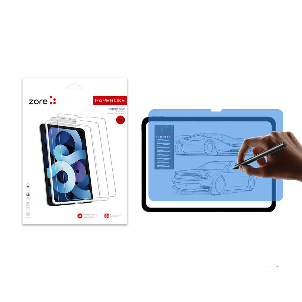 iPad Uyumlu Pro 11 2025 M5 Zore Kağıt Dokulu Ekran Koruyucu
