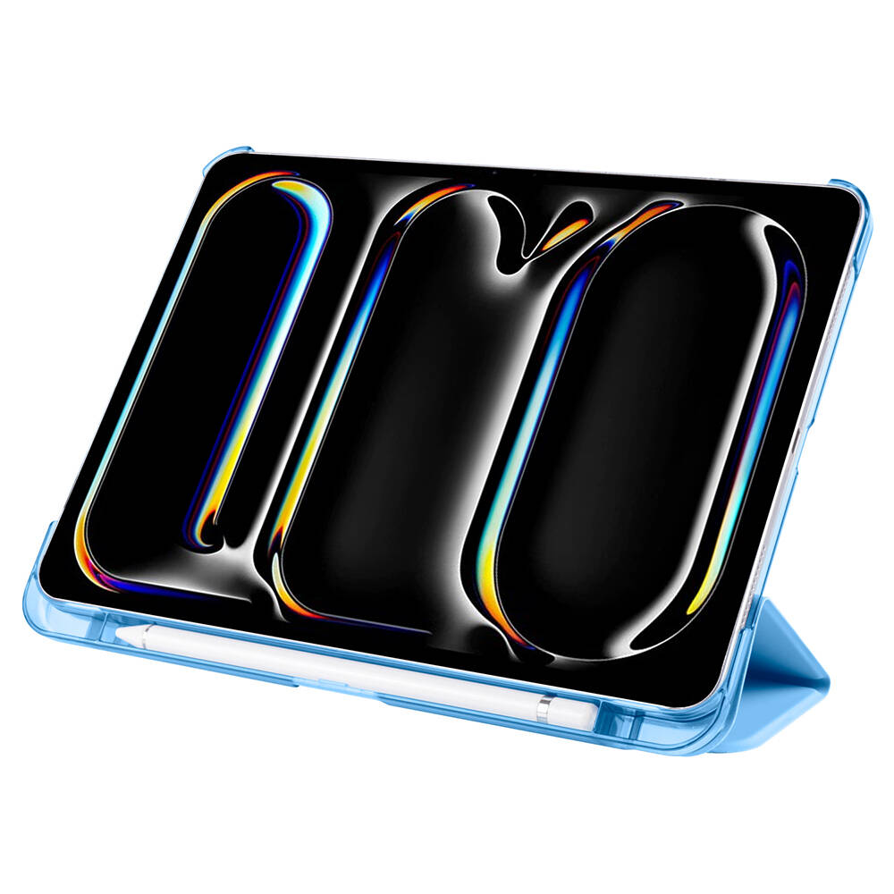 iPad Uyumlu Pro 11 2025 M5 Zore Smart Cover Kalem Bölmeli Standlı 1-1 Kılıf