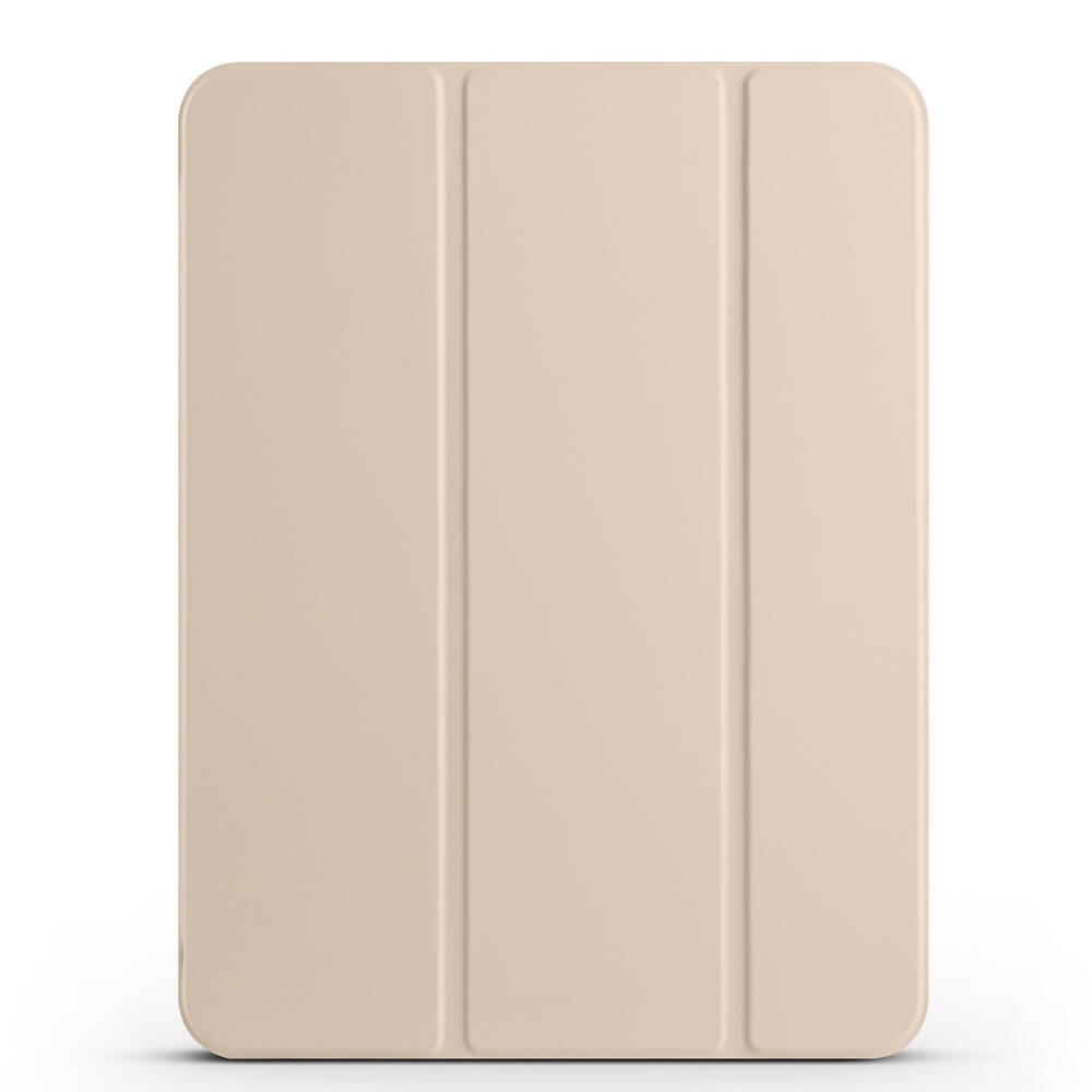 iPad Uyumlu Pro 11 2025 M5 Zore Smart Cover Kalem Bölmeli Standlı 1-1 Kılıf-Gold